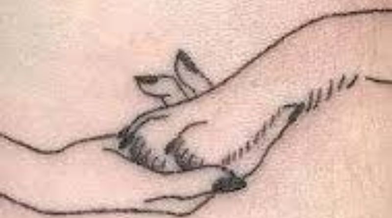 Meaningful Paw Print Tattoo